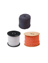 Braided ropes are made with several fibers woven together