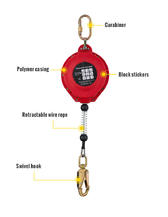 A retractable fall arrester can be used for several situations